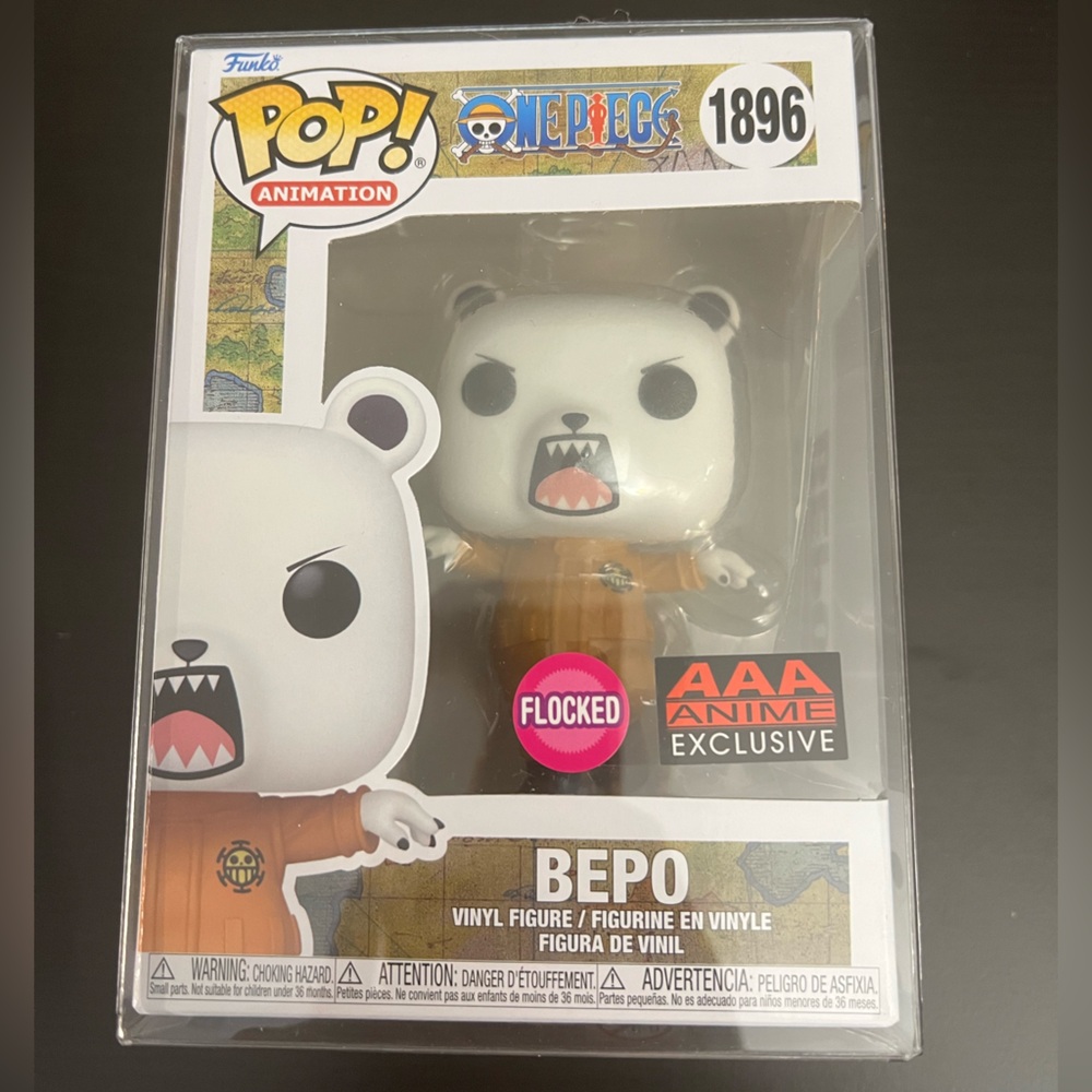 Funko Pop! Animation One Piece Bepo Flocked AAA Anime Exclusive